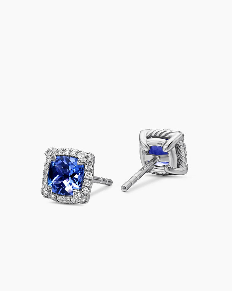 Royal Tanzanite Pavé Earrings