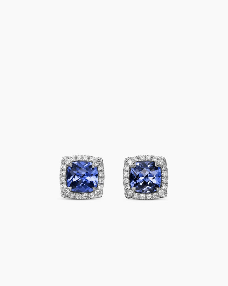 Royal Tanzanite Pavé Earrings